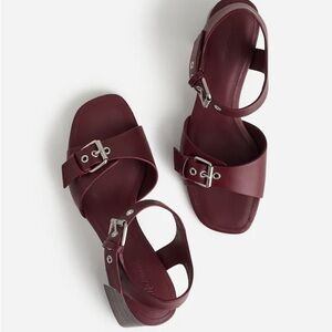 Madewell The Neeka Ankle-Strap Heeled Sandal